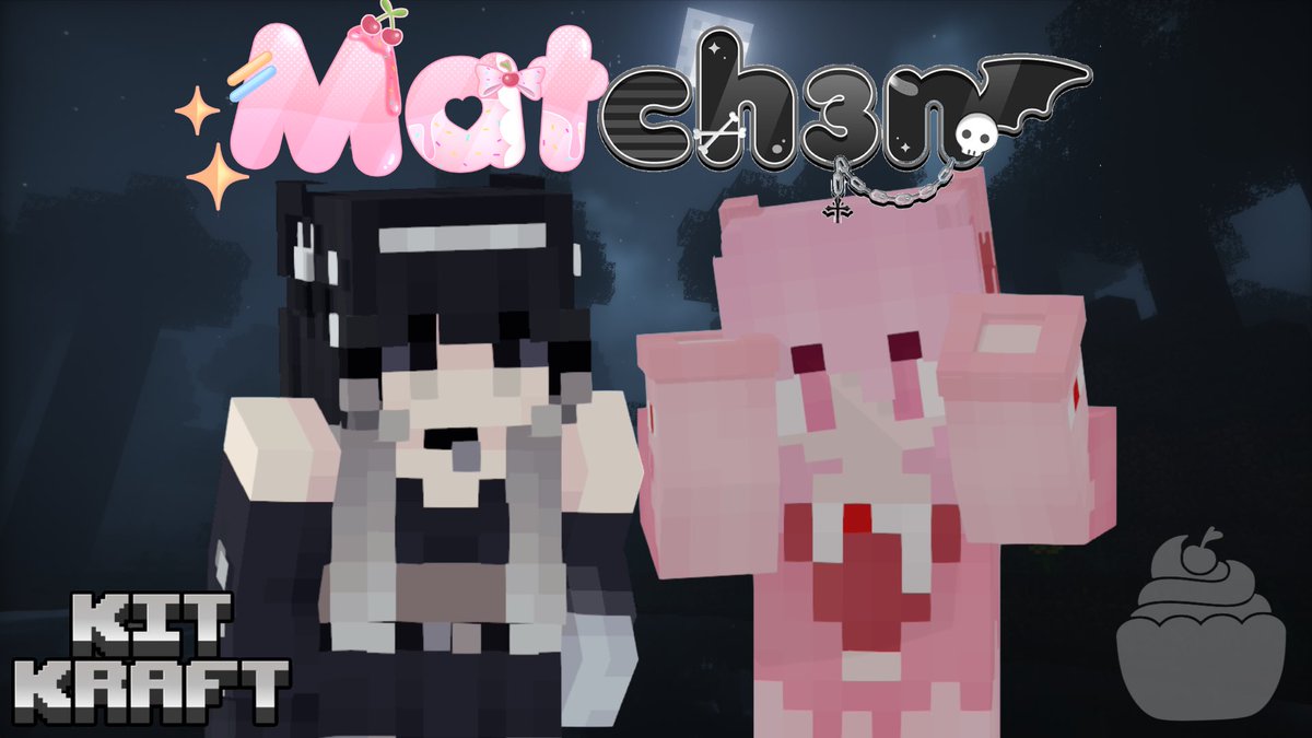 just posted a highlight reel of <a href="/k1ttch3n/">Kit 🔦🐈‍⬛</a> and I’s collab on KitKraft!!!! 
watch me get scared and hide in a hole while Kit protects me :3