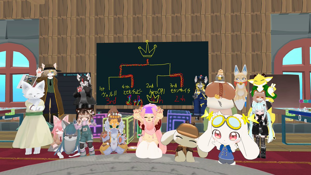 19時からは #はこだまボドゲ #05 1stアニバーサリー杯 に飛び入り参加してきました～
予選は3戦連勝！
でも決勝トーナメントは準決勝も3位決定戦も負けてしまいました……。ツモ運とキーカード底落ちが辛かった……。
とてもチェビーさん初優勝おめでとうございます！