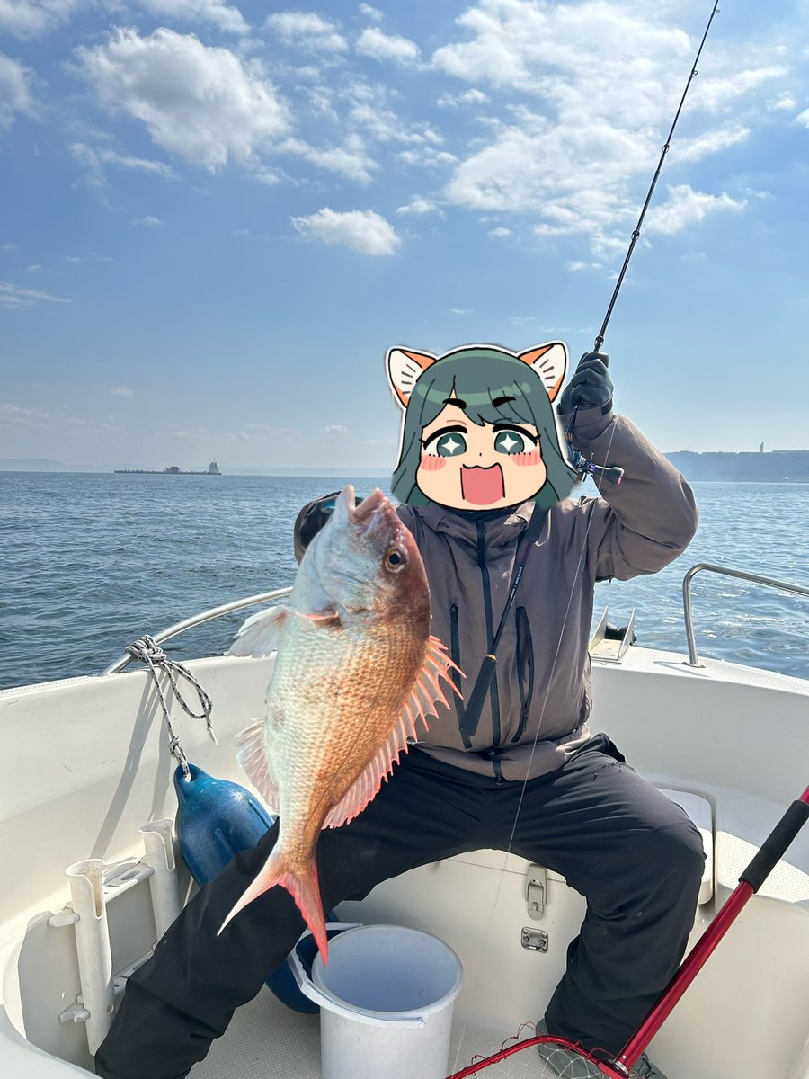 60cmの真鯛ゲットだワン!やったあああああ!! 