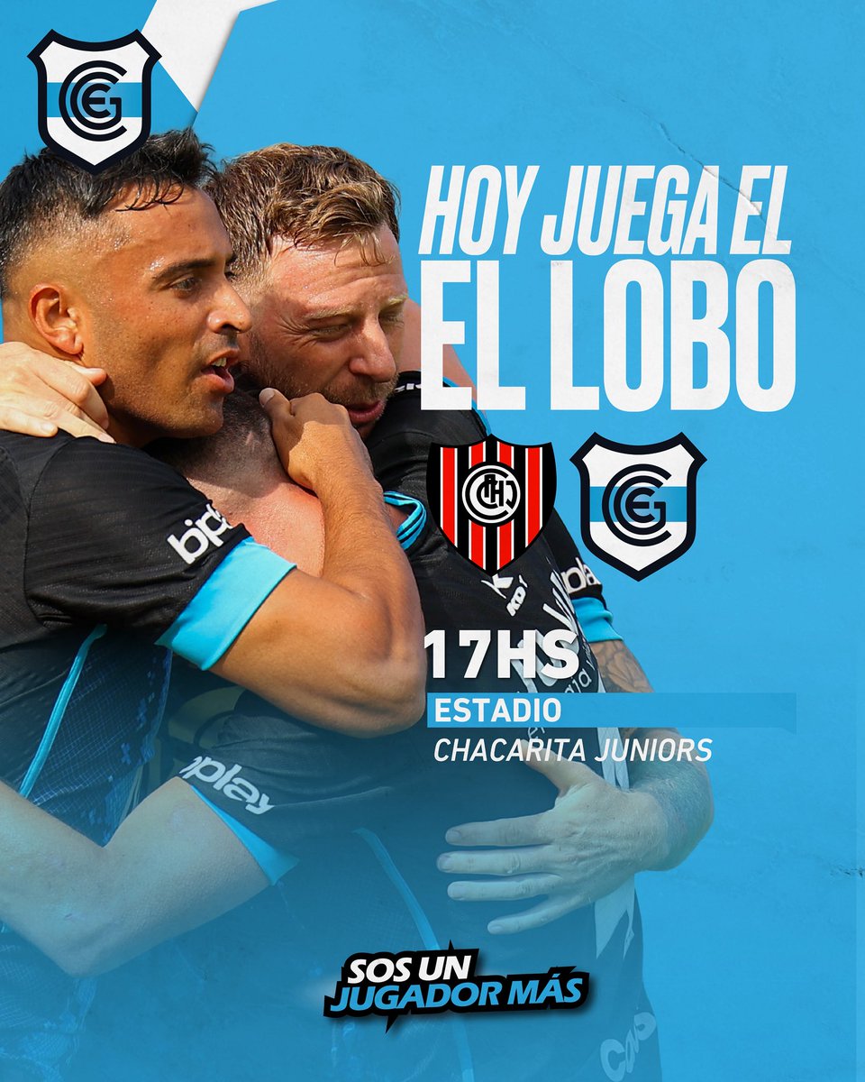 ¡𝗛𝗢𝗬 𝗝𝗨𝗘𝗚𝗔 𝗘𝗟 𝗟𝗢𝗕𝗢! 

Esta tarde, desde las 17.00hs, visitamos a Chacarita por la segunda fecha de la Zona B de la Primera Nacional.

#DaleLobo🐺⚪️🔵