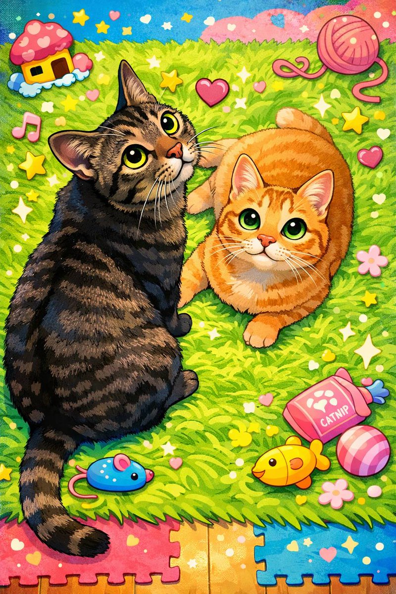 猫の日🐱 #三毛猫 #茶トラ #キジトラ #猫のいる暮らし𓃠