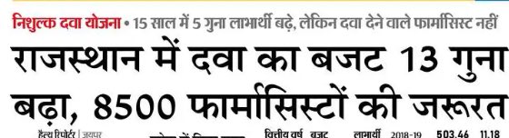 लिखित परीक्षा नियम संशोधन के कारण भर्ती प्रक्रिया रुकी हुई है ।। 
6800+ पदों पर वित्तीय स्वीकृत पेंडिंग है 
अच्छे पदों पर फार्मासिस्ट भर्ती जल्द देखने को मिलेगी 
🤝🤝👍👍👍👍🤝👍✅✅✅✅✅