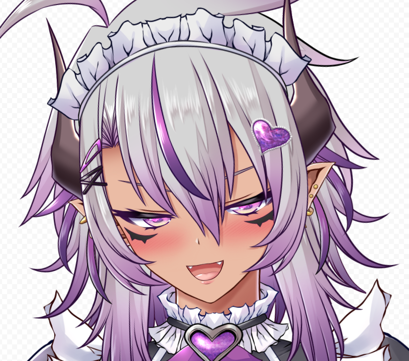 Live2Dモデル 悪魔メイド
尻尾をつけました この顔が可愛い 