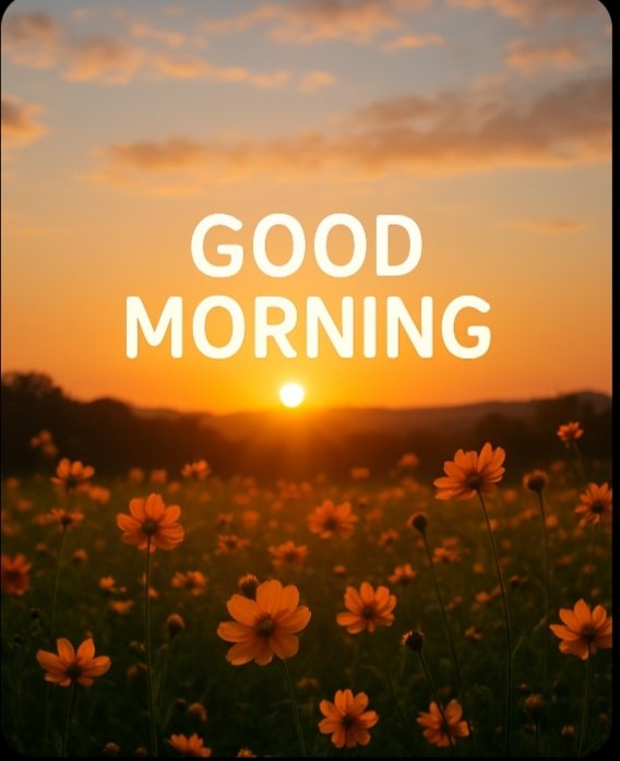 Good morning! ☀️ Wishing you a joyful Sunday filled with laughter, cozy moments, and little surprises that make your heart smile. 🌸✨ Take a deep breath, relax, and soak in the happiness around you!