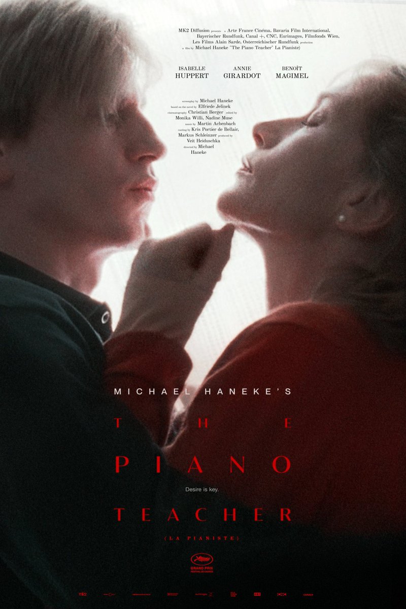 Remembering my 2023 tribute poster for Michael Haneke’s The Piano Teacher. I want to make a new tale on it soon.