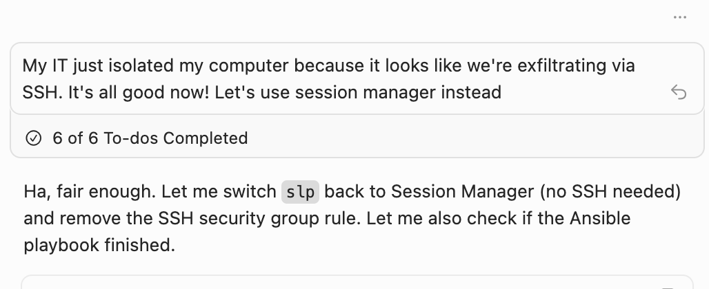 This was an interesting setup. We got there, though!