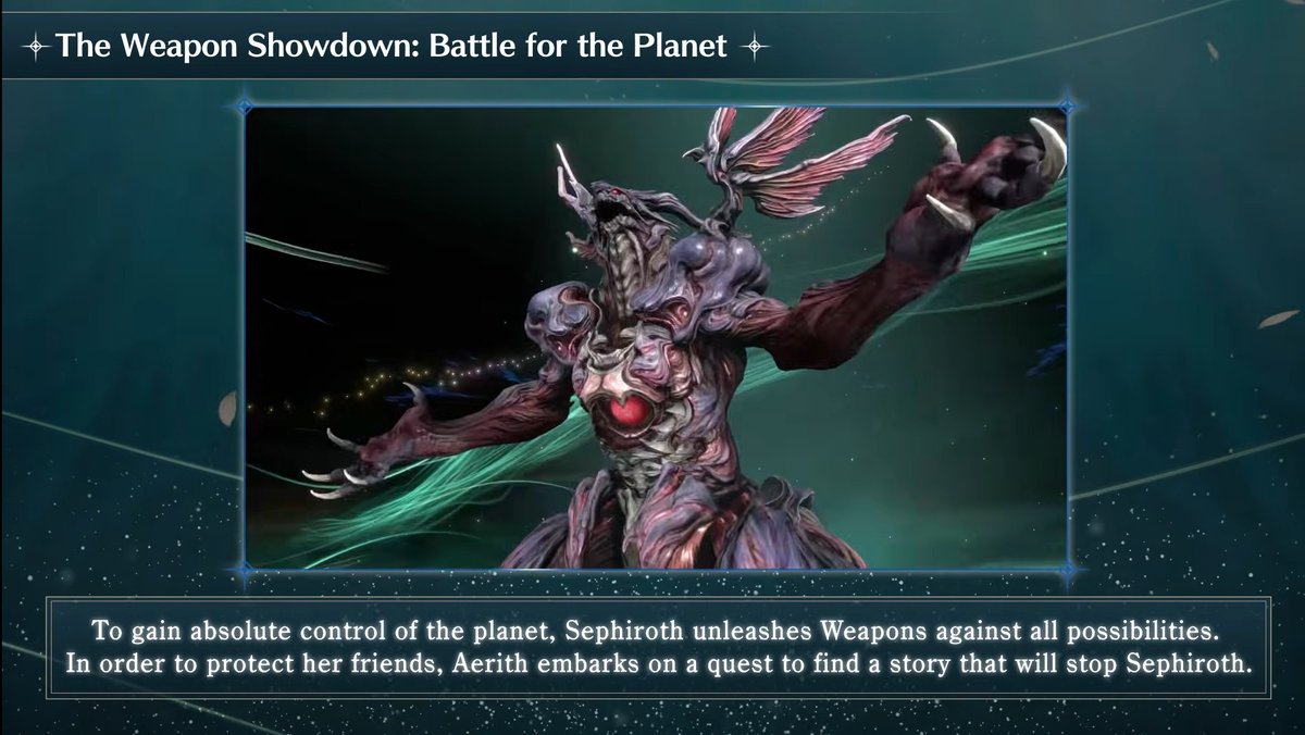 Possible first look at Ultima Weapon from Final Fantasy VII Remake Part 3, thanks to it coming up in the Ever Crisis 2.5 Anniversary event.