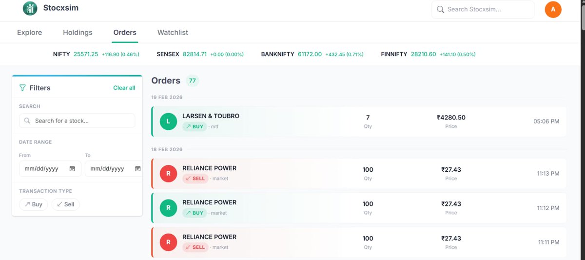 Dharmil_13's tweet photo. Stocxsim 🚀

A stock market simulator to learn trading with virtual money in a real-world setup. 📈

Built beyond a classroom project.

🔗 LinkedIn: https://t.co/IF7p7Xsh0U
💻 GitHub: https://t.co/ESJxopjDh6

#Fintech #BuildInPublic #Stocxsim
#StockMarket https://t.co/024lrwJWyJ