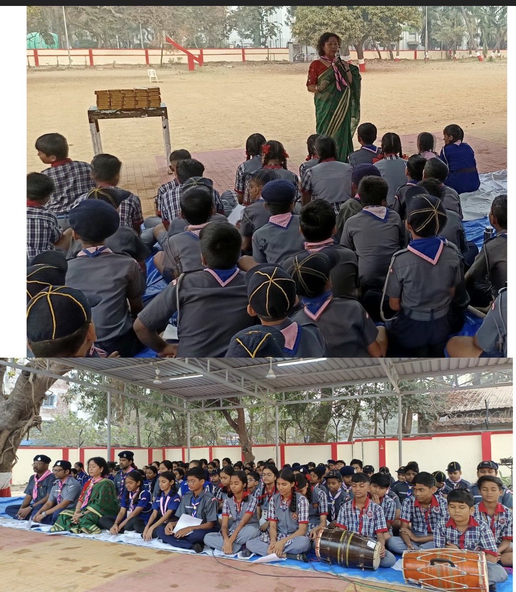 kv1colaba's tweet photo. Thinking Day celebrated with great zeal at PM Shri KV No.1 Colaba! 🌍✨
#scoutsguide
@KVS_HQ
@KvsMumbai https://t.co/9GlUmTEup9