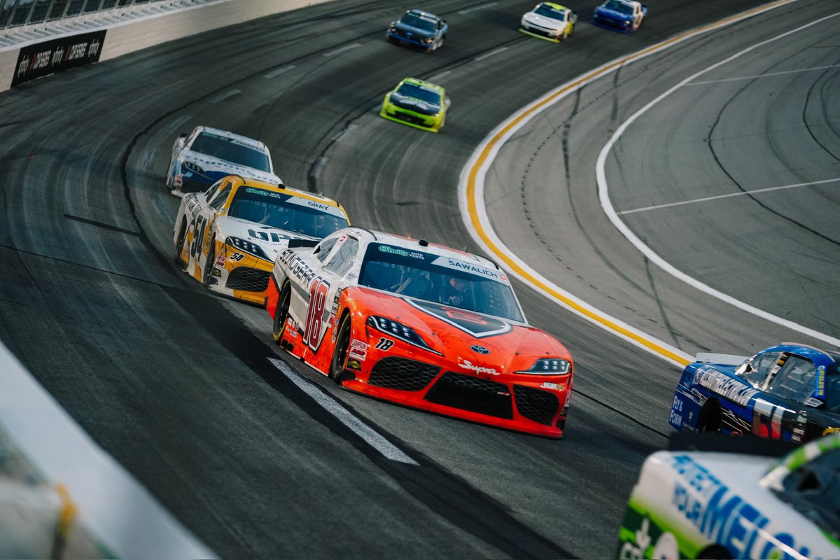 WashingtonFan9's tweet photo. William Sawalich finished P23 in tonight’s NASCAR O’Reilly Auto Parts Series race.

Stage 1- P18
Stage 2- P16

+14 points

Standings- 21st | 36 | -68

📍- EchoPark Speedway
#NASCAR | #OReillyAutoParts | #Bennett250 | #SoundGear 

(📸- @JoeGibbsRacing) https://t.co/rbxfsenEeh