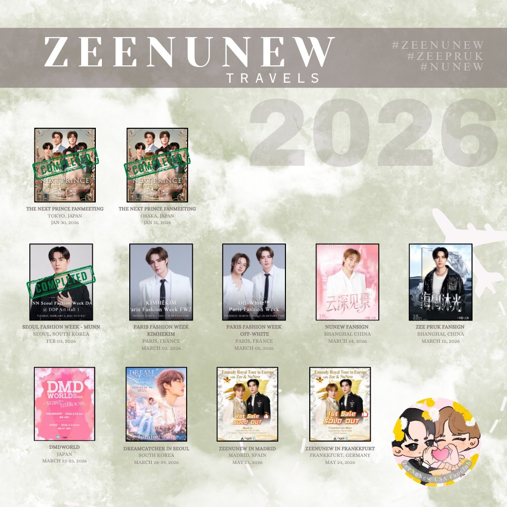 ZeeNuNew (solo & couple) has many more travels coming up next