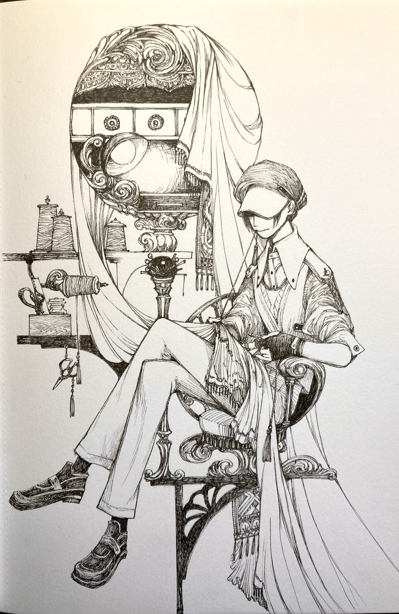 PIGMA005 でラクガキ。
#illustration 
#アナログイラスト 
#PIGMA