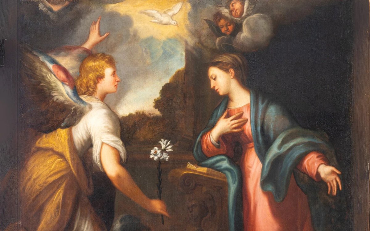 hablarconjesus_'s tweet image. El Ángel del Señor le anunció a María
y Ella concibió por obra y gracia del Espíritu Santo. 

#Angelus, #VirgenMaría, #MaterDei, #GratiaPlena, #Devoción, #FiatMihi, #Cuaresma, #AmorDeDios, #Generosidad, #Entrega, #Servicio, #Alegría, #Virtudes, #Pureza, #HablarConJesús