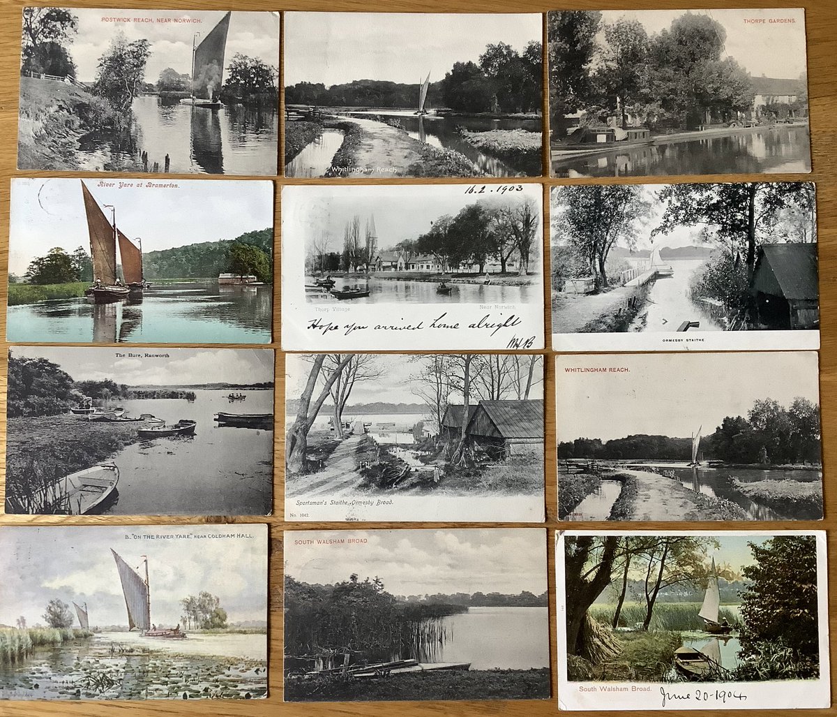 PaulSuttonKing's tweet image. Norfolk #SailAwaySunday #postcards