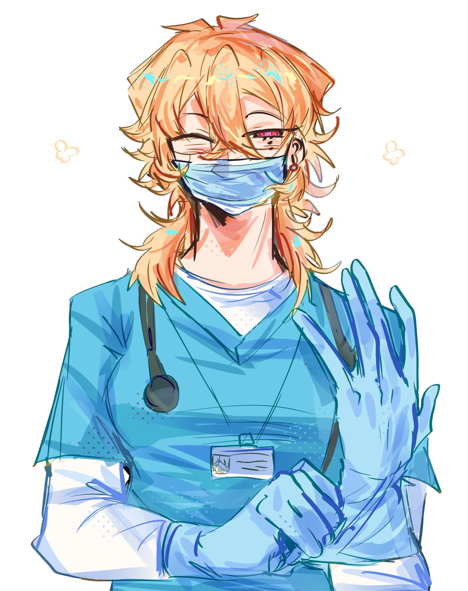 Warmup with Harper wearing scrubs hehe