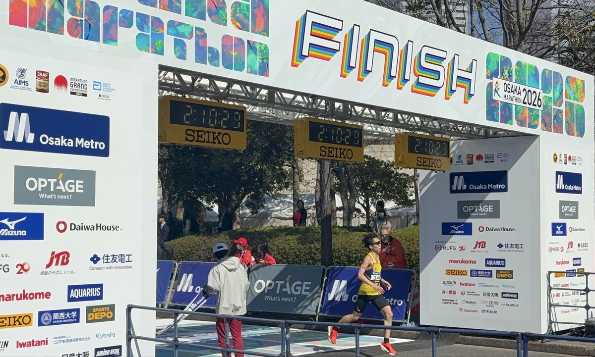 SUZUKI_AC's tweet photo. 【結果報告】
#大阪マラソン2026
2月22日(日)

男子41位
#桐山剛 2時間10分28秒 ☆初マラソン

女子9位
#清田真央 2時間32分04秒

ご声援ありがとうございました！

#スズキ
#スズキアスリートクラブ https://t.co/Ka3NwZWnSn
