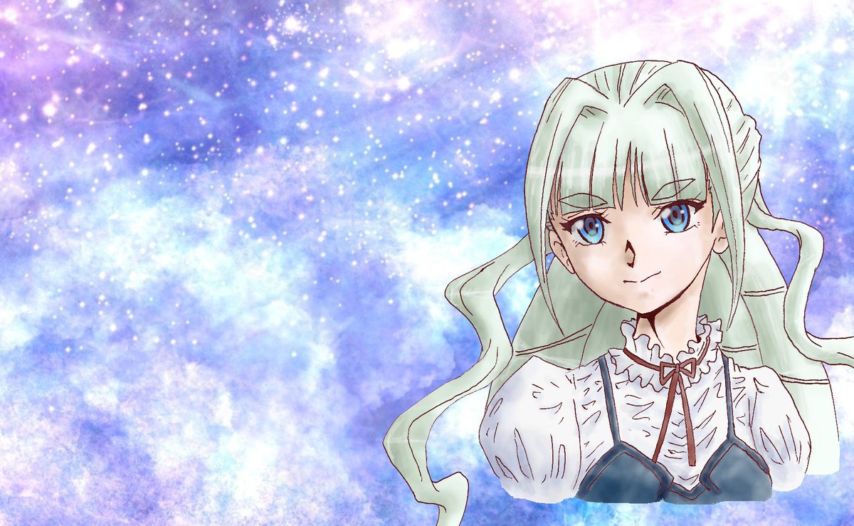 sympho284's tweet image. 現在の画力の確認として、何も見ずにサンジェルマン描いてみました。
これぞ今のろーひかーた版サンジェルマン！
衣装もオリジナルです！
ということでアイコンもこちらに変えますね☺
#サンジェルマン　#サンジェルマンイラスト
#シンフォギア広めたい