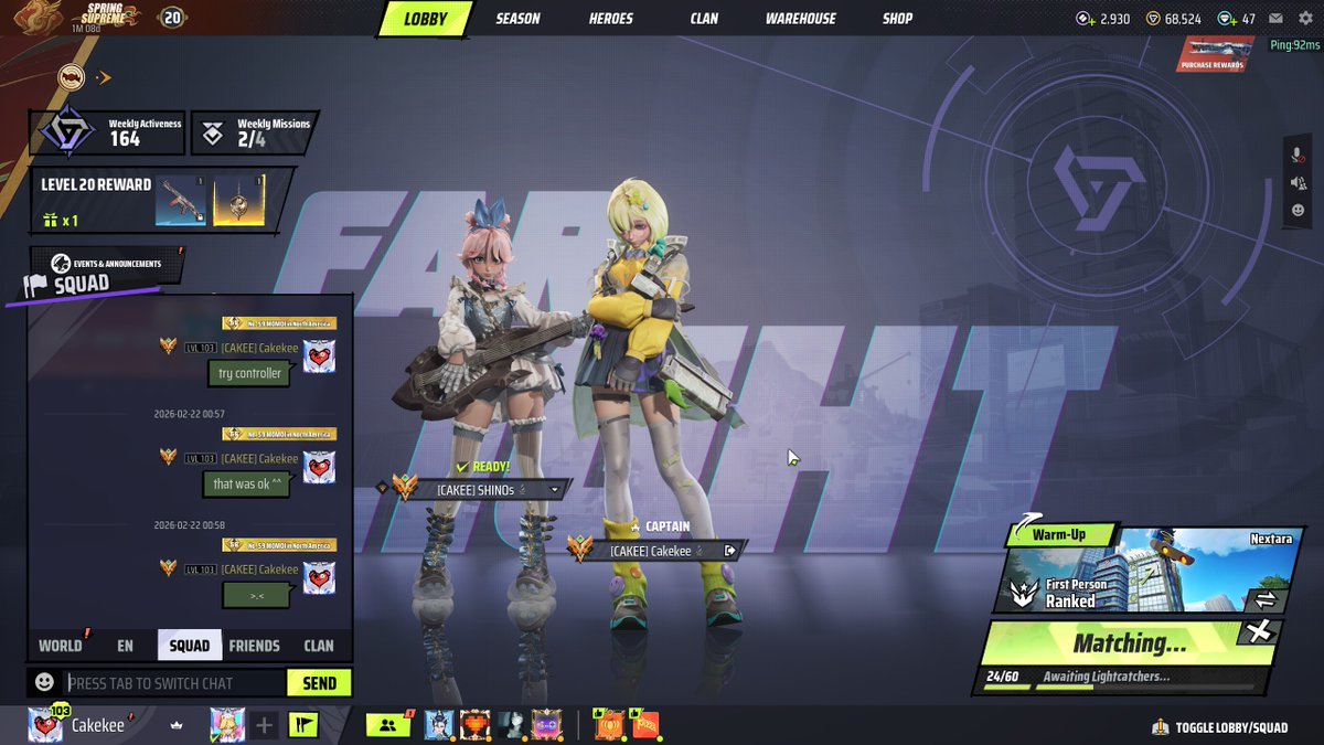 Cake_Kee_'s tweet image. playing with my clan on here tonight  
#Farlight84 
#Steamgames
#Nativegaming