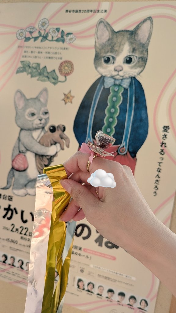 『せかいいちのねこ』大千穐楽でした👏😭
ほんものの猫がぬいぐるみの猫に伝える「俺たちは大好きな人間と長くは一緒に居られない、お前たちが羨ましくもある」ってシーンがもうほんとに…🥺