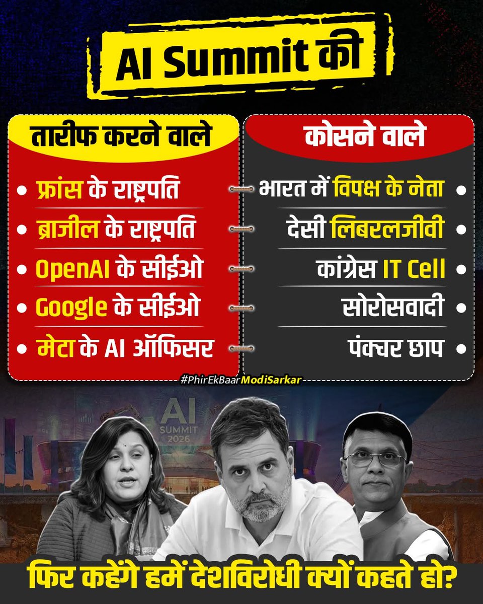 काम की बात का हमेशा विरोध करती है कांग्रेस।