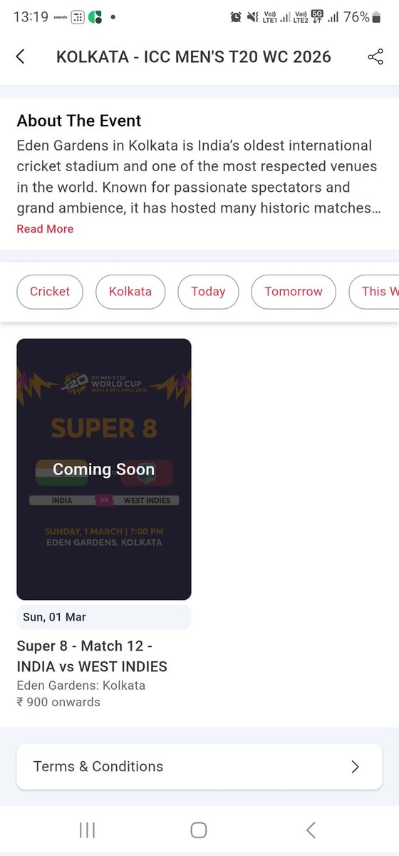 ImKushalk's tweet photo. How is the "Official Partner" empty while black market sites are full? This is a mockery of fans. @BCCI @ICC @jayshah – explain this "conspiracy"! 🏏🚫 #T20WorldCup #TicketingScam #EdenGardens https://t.co/ssiXgphsEZ