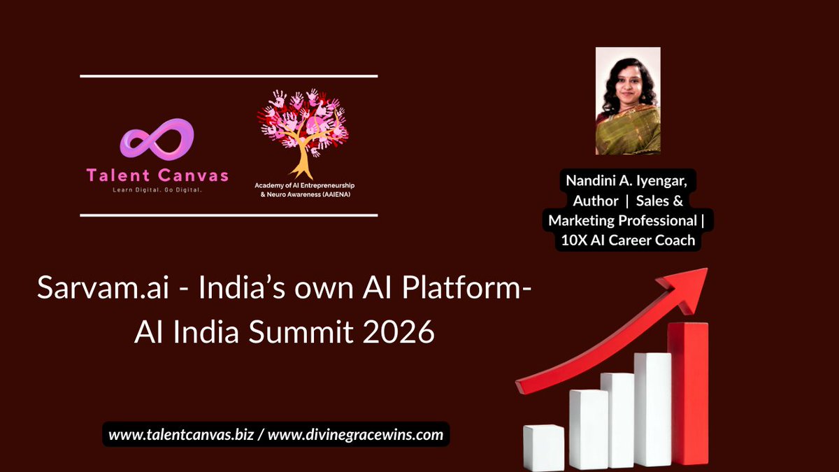 NandiniAlagar's tweet photo. About Sarvam AI https://t.co/KijidTtHAk

#sarvamai #IndiaAISummit2026 https://t.co/qjiij2356g