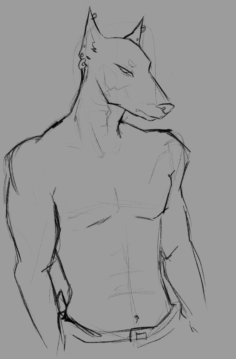 shroomisktch's tweet photo. Woof? #furryartwork #furryoc #ocart #sketch https://t.co/JbU8KMt3Fy