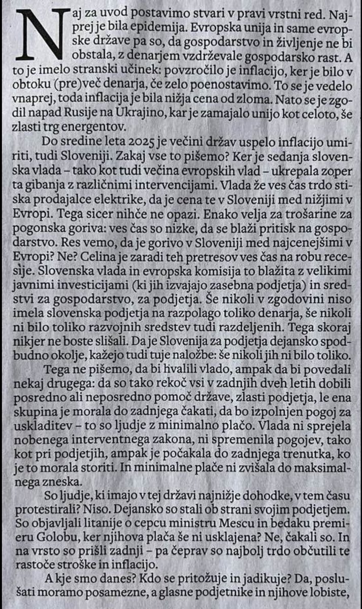 Končno je bila vlada za ljudi in ne za kapital, dve leti so se lovili, bili so začetniki, imeli so poplave vojno v Ukrajini požar na Krasu, nagajanje opzicije preko vseh meja, vendar so nekaj naredili, ali javno zdravstvo ali operacije po 15 ali 50 ali 100000, odločitev je vaša