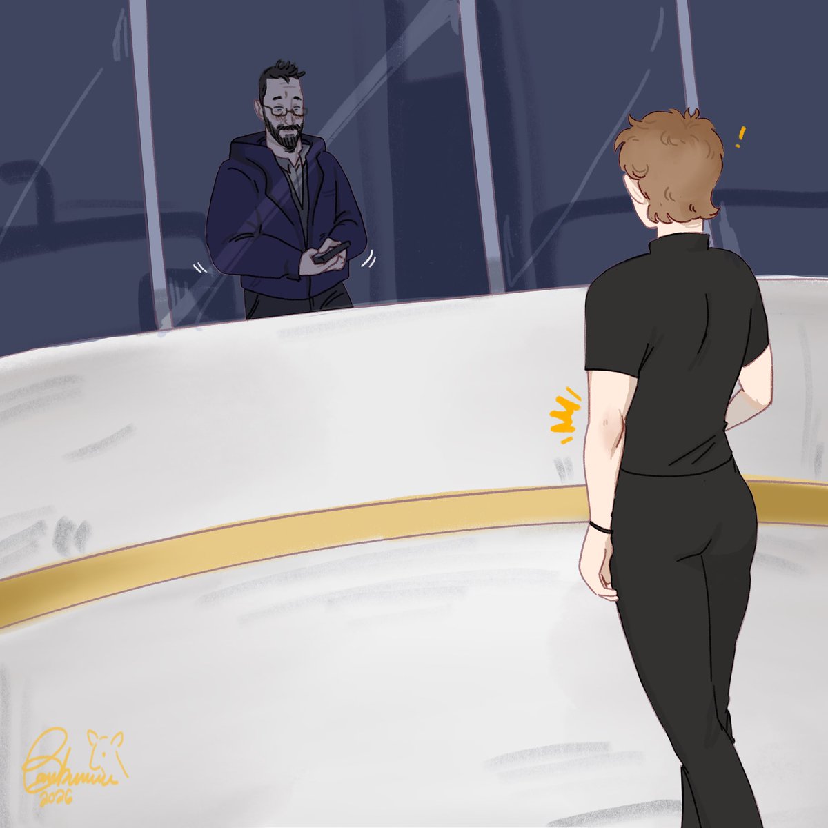 8am8urru's tweet photo. A figure skater and his coach

#thepitt #thepittfanart #hucklerobby #denniswhitaker #michealrobinavitch #yaoitwt #au https://t.co/bLefhAMzYP