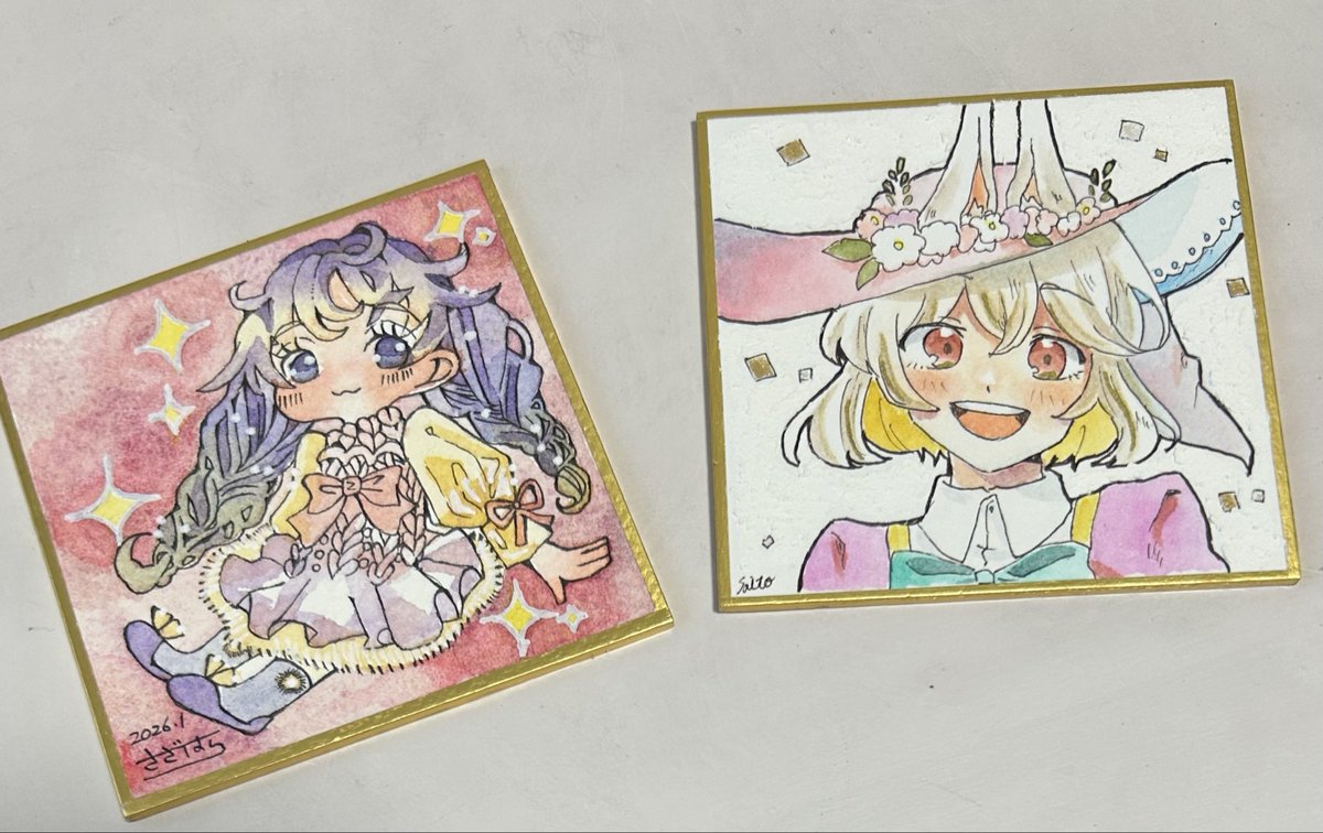 祭燈さんとさざはらさんの豆色紙をお迎えしました✨　可愛い！
