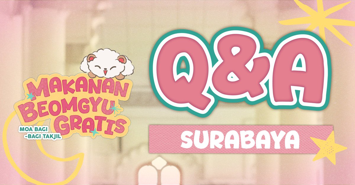 ⭐️ 2026 #BEOMGYU charity &amp; birthday project by @semoaloka x <a href="/moa_surabaya/">Moa Surabaya</a> ⭐️

🍚 *Makanan Beomgyu Gratis* 🍴

Pertanyaan seputar event, bisa ditanyakan melalui komentar disini yaa! 

#범규 #ボムギュ
#MBGyu #by_seMOAloka
