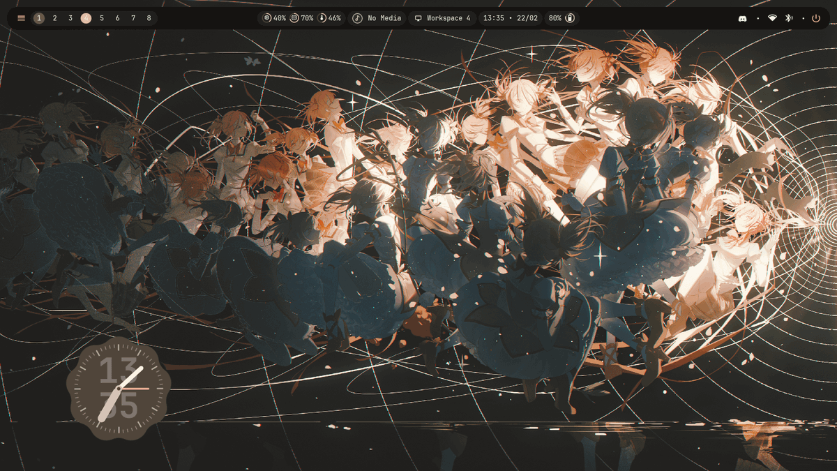 [Hyprland] Nucleus Shell Link: https://t.co/ojhNG94izq #unixporn #linux ...