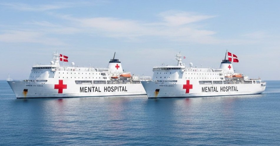 AntiTrumpCanada Denmark responds to DUMP and Louisiana Governor sending  "hospital boats" to Greenland. "And our hospital ships are heading for  Washington and Louisiana." 😂🤣😂