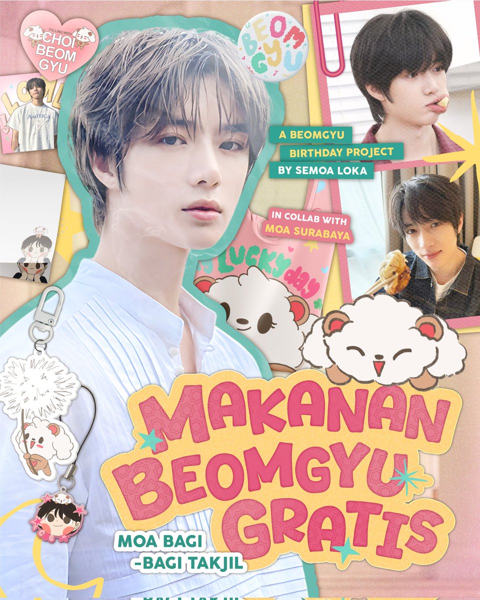 ⭐️ 2026 #BEOMGYU charity &amp; birthday project by @semoaloka x <a href="/moa_surabaya/">Moa Surabaya</a> ⭐️

🍚 𝗠𝗮𝗸𝗮𝗻𝗮𝗻 𝗕𝗲𝗼𝗺𝗴𝘆𝘂 𝗚𝗿𝗮𝘁𝗶𝘀 🍴

#범규 #ボムギュ
#MBGyu #by_seMOAloka