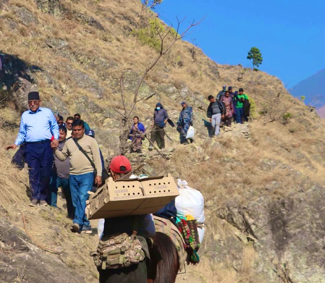 Exhibit A: 
Guntantra’s lard-pater depicted by <a href="/rabinsayami1/">rabin sayami</a>, March 2008.

Exhibit B: 
Guntantra’s lard-pater trekking in Rukum East , February 2025.

Time Difference: 17 Years.