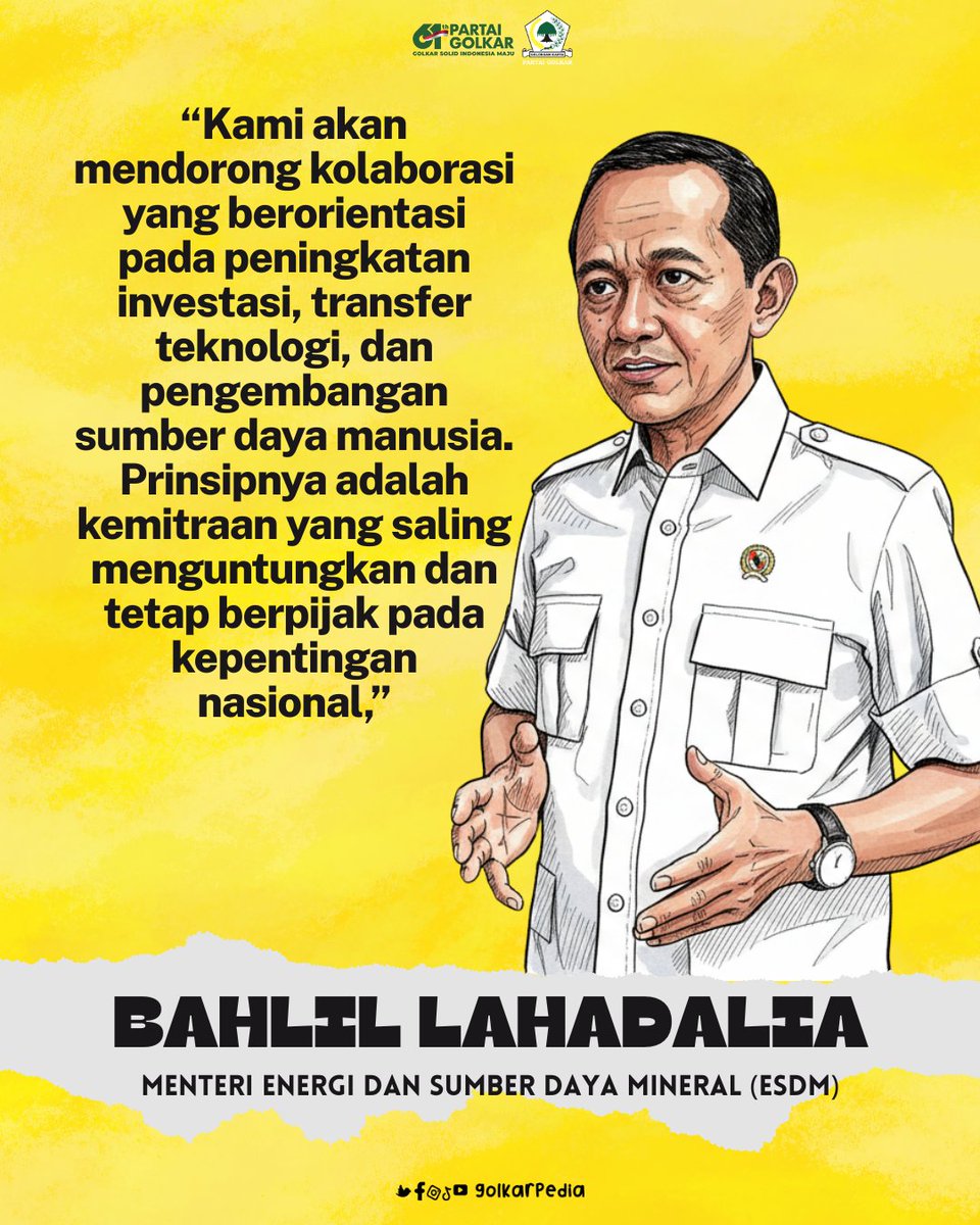 Pertemuan Bilateral di Washington, Menteri ESDM Bahlil Lahadalia Dorong Investasi dan Hilirisasi Energi Nasional

#partaigolkar #bahlillahadalia #golkarpedia #golkar2029

golkarpedia.com/pertemuan-bila…