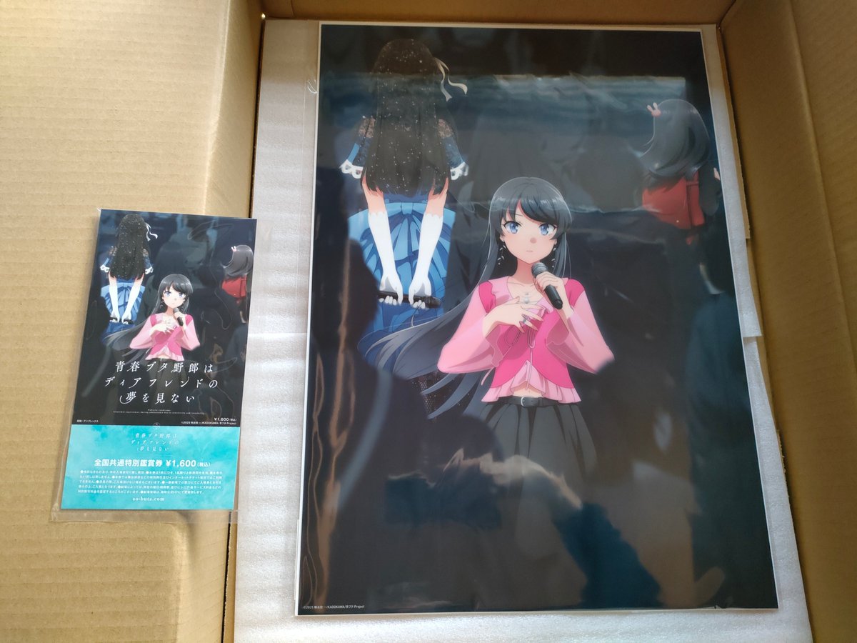 予約していた、劇場アニメ『青春ブタ野郎はディアフレンドの夢を見ない