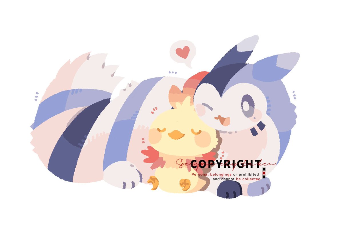 猫の日～ エーフィ🌟&ブラッキー☕️ 二枚目は依頼（自作絵では
