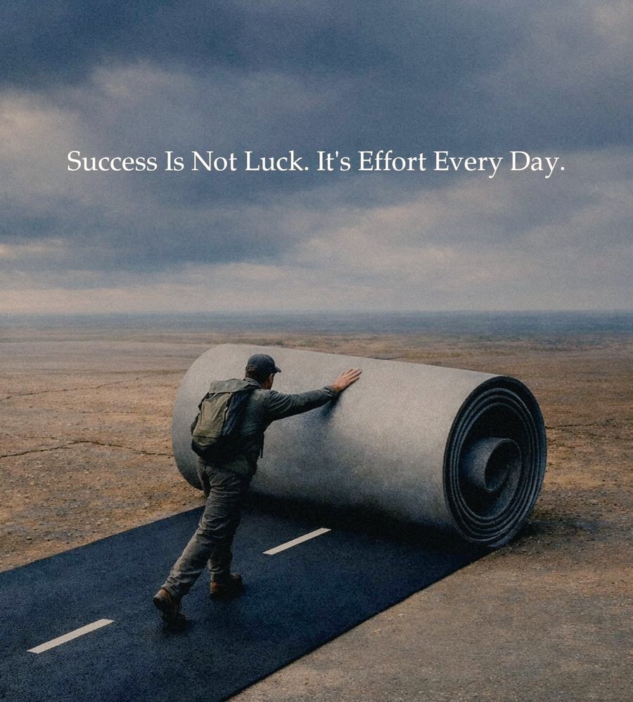 MOTIVATION Moments. 🚀

SUCCESS isn’t luck — it’s the result of showing up and putting in the EFFORT EVERY SINGLE DAY. 💪 

#ThinkBIGSundayWithMarsha
#Motivation #MindsetMatters