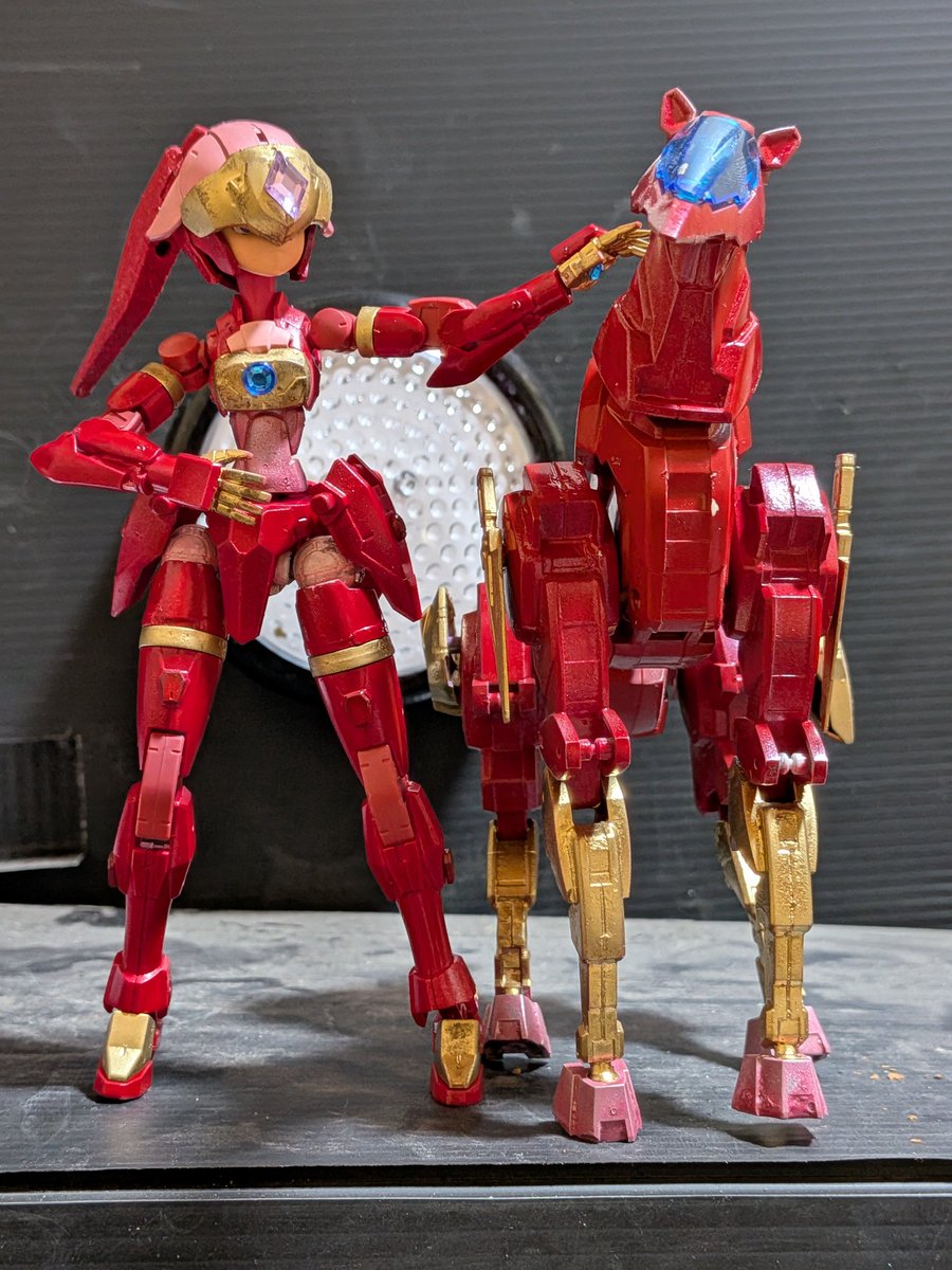 アイアンガール完成💛 以前作成したケンタウロスTypeに下半身付けまし