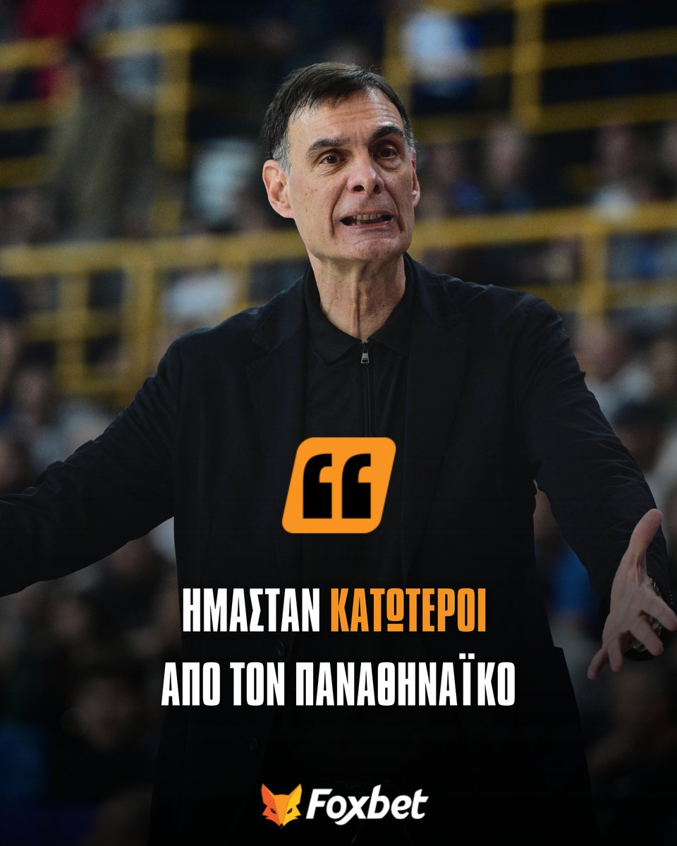 foxbet_gr's tweet photo. 🫡Αυτές είναι οι δηλώσεις των Γιώργο Μπαρτζώκα και Εργκίν Αταμάν μετά τον τελικό Κυπέλλου Ελλάδας Allwyn, όπου ο #paobc κατέκτησε με 78-69. 

#olympiacosbc #olypao https://t.co/LBOxMI0lqq