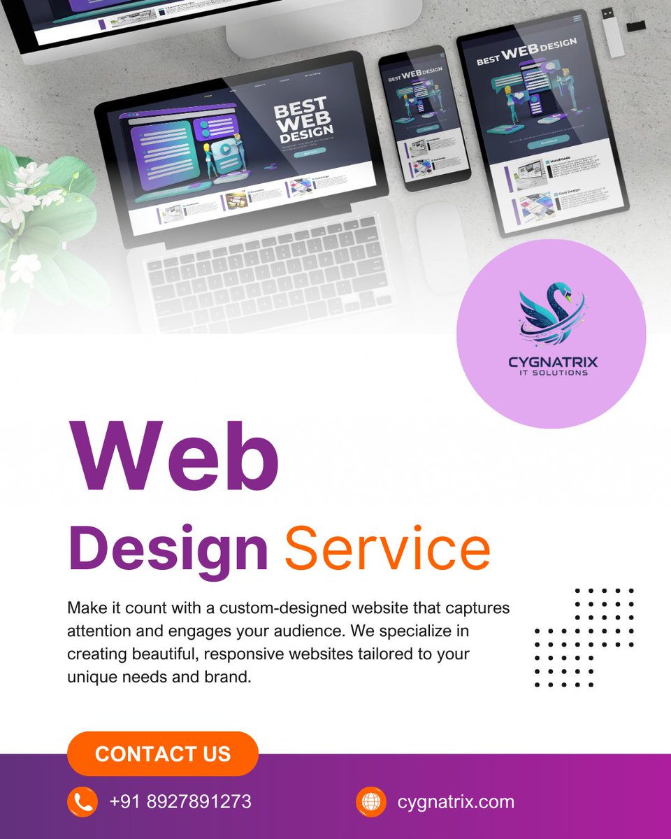 cygnatrix's tweet photo. Build your digital presence with a stunning, responsive website that turns visitors into customers. Let’s design something extraordinary for your brand. 💻✨
#WebDesign #WebsiteDevelopment #ResponsiveDesign #UIUX #DigitalMarketing #BrandIdentity #BusinessGrowth #CustomWebsite https://t.co/jU5rkDUnJj