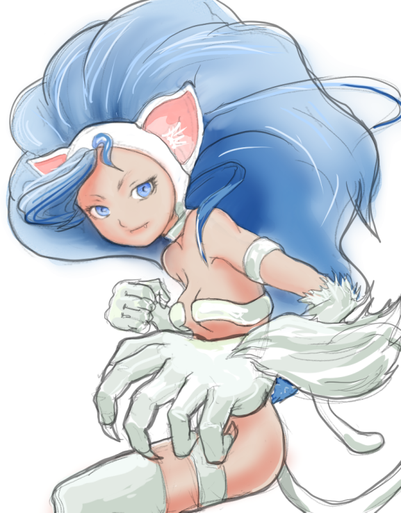 今日猫の日なのでヴァンパイアからフェリシアを描いてみました。

#猫の日 #フェリシア #ヴァンパイア