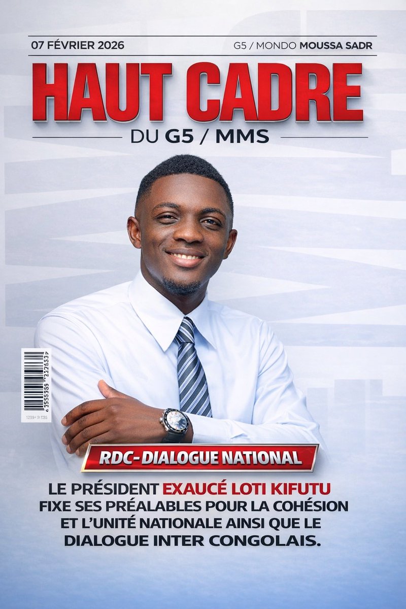 exauce_loti's tweet photo. 🛑Ensemble disons oui à la cohésion et l’unité nationale pour le développement du pays.

🛑Nous l’opposition non armée nous disons oui pour la cohésion nationale donc nous voulons le dialogue inter-congolais.

🛑Ensemble nous introduirons le changement dans ce pays.

✍️Pdt EXAUCÉ https://t.co/YCQ5qA9oyI