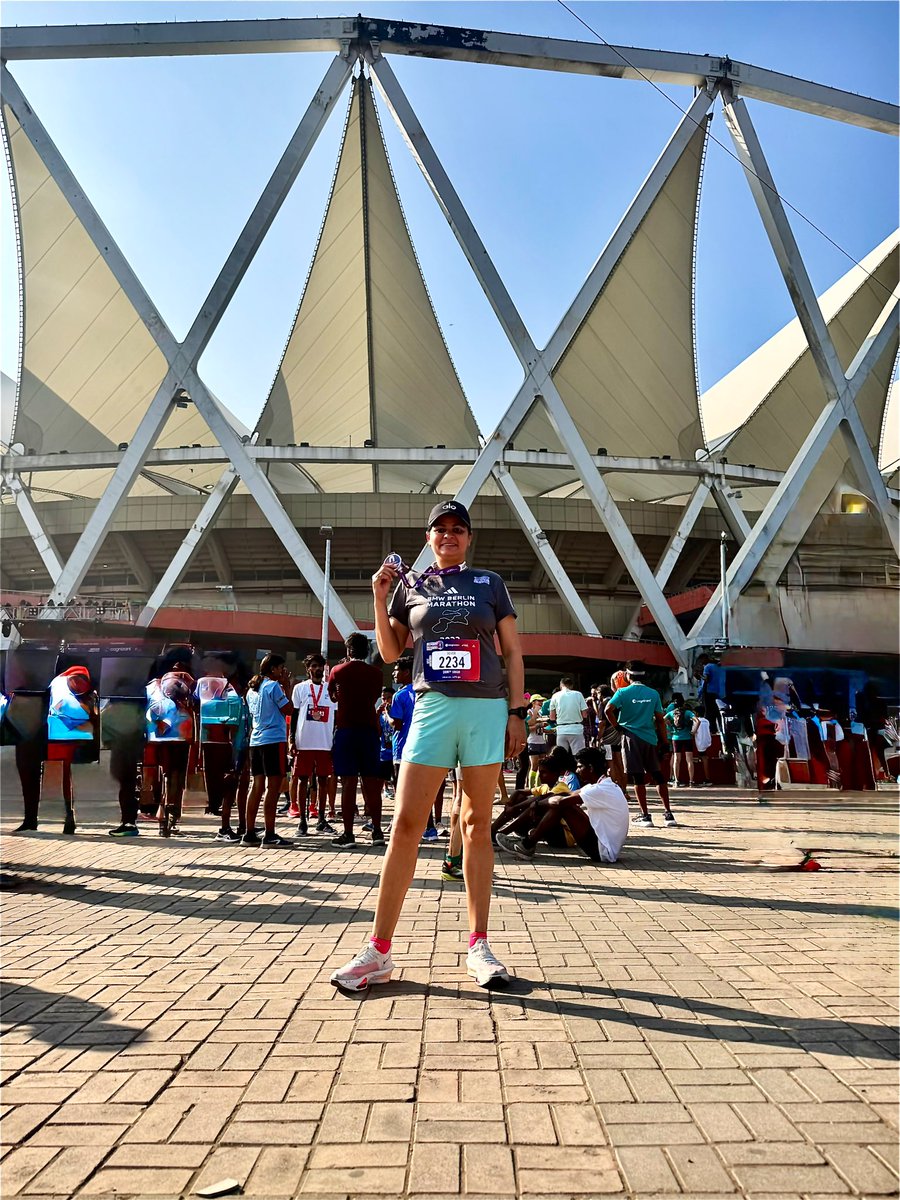 SwatySMalik's tweet photo. How clear is the #JoyOfRunning ?!  35th timed Half Marathon… https://t.co/PDT5ABToa9