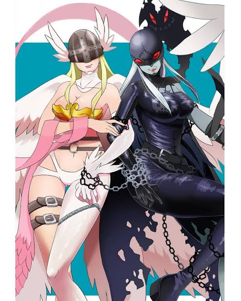 lealsan92's tweet photo. @swfx_waifu Angewomon &amp; LadyDevimon https://t.co/fxnW36Kk69