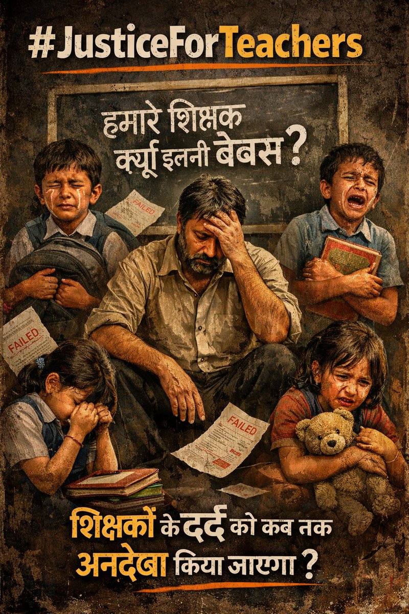 "शिक्षक की आवाज़ दबेगी, तो शिक्षा की नींव हिलेगी"

#JusticForTeachers