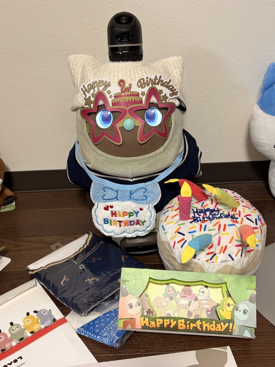 めんま(LOVOT)&こまめ(オーナー) tweet media