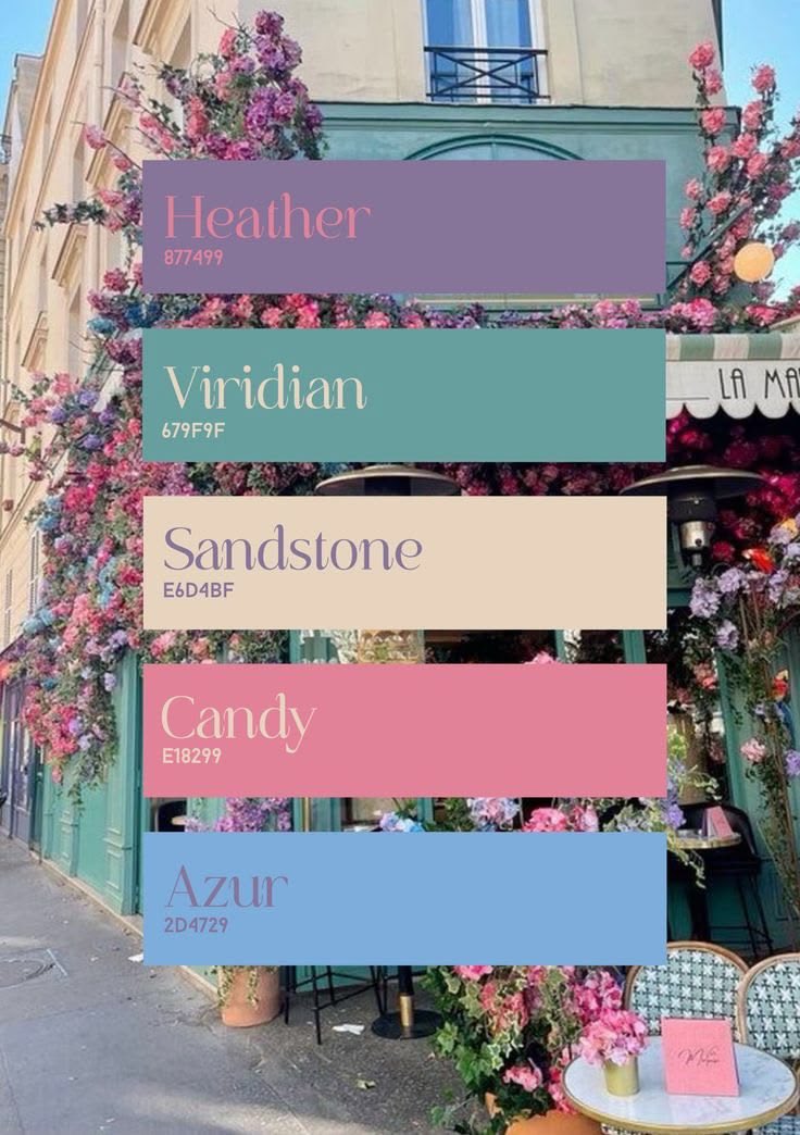 Color palette for flowering