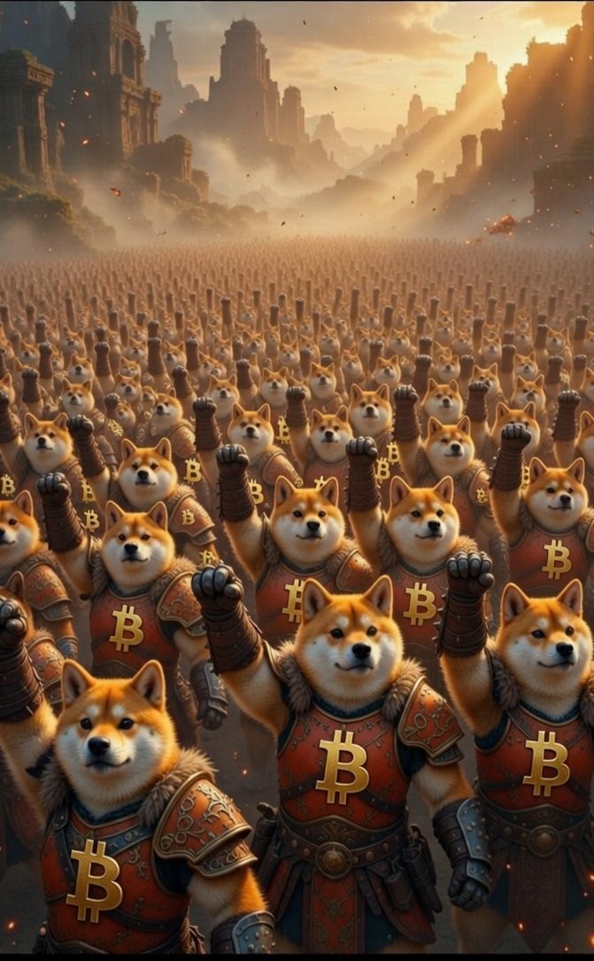 The $DOG army stands tall 🫡

We are proud to fight on the right side of history ✊🏼🔥